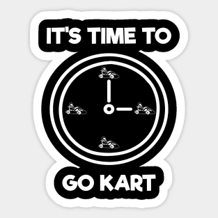 Time To Go Kart Sticker